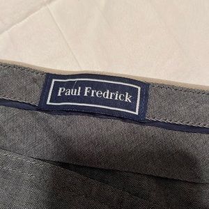 Paul Fredrick pleated Khakis